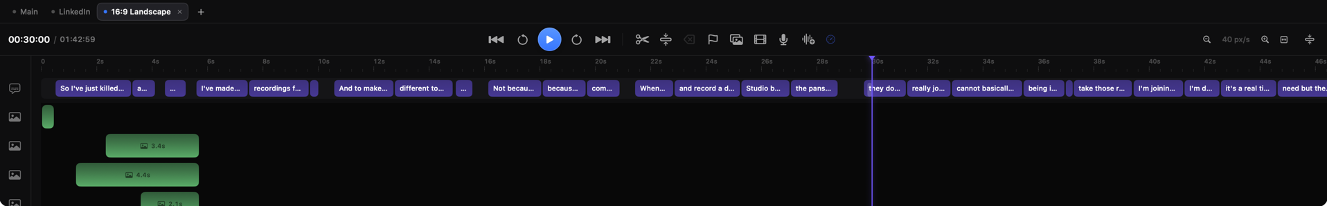 The timeline.